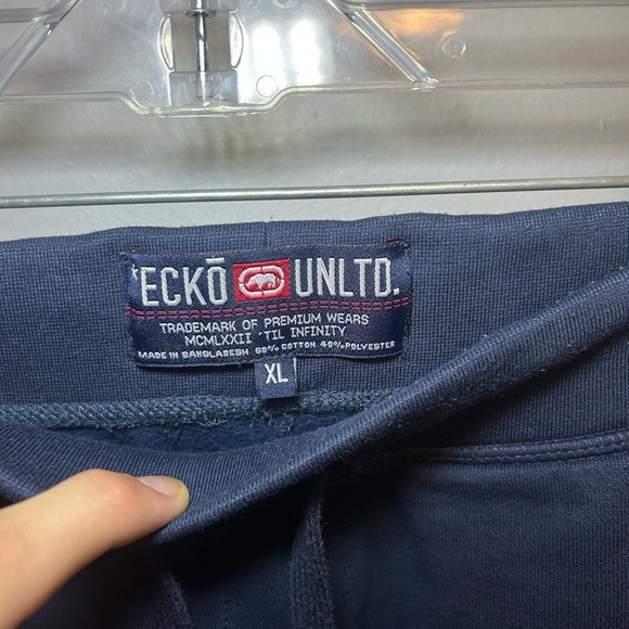 Ecko Unltd jumbo logo patch baggy sweatpants - Picture 2 of 10